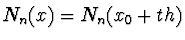 $\displaystyle N_n(x) = N_n(x_0 + th)$