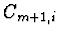 $\displaystyle C_{m+1,i}$