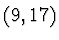 $(9,17)$